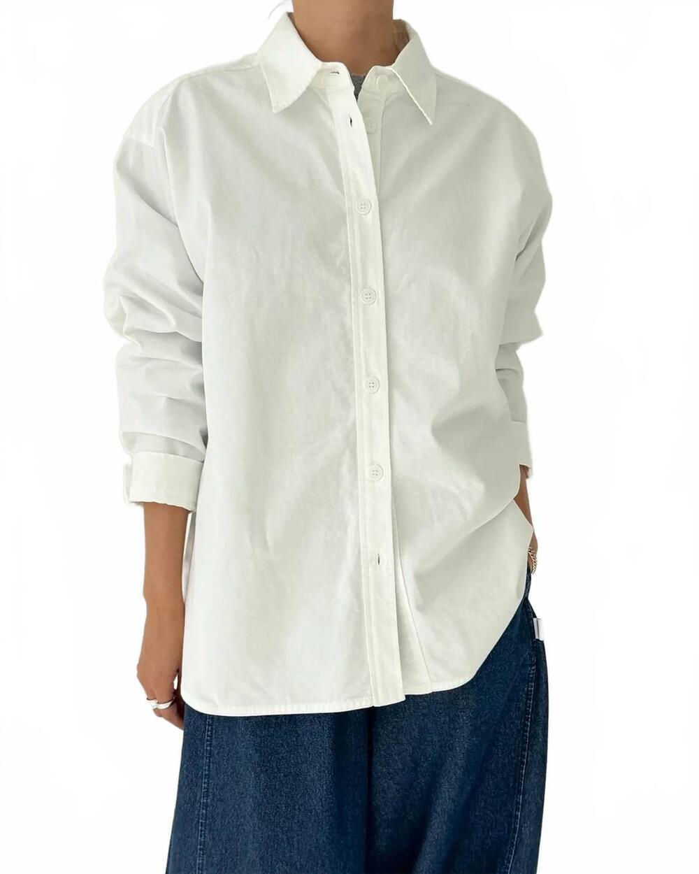 NEW LE BON SHOPPE owen shirt in white